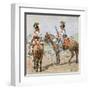 Austrian Dragoons-Louis Charles Bombled-Framed Art Print