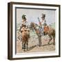 Austrian Dragoons-Louis Charles Bombled-Framed Art Print