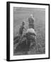 Austrian Farmer Worker and Child Going Home at the End of the Day, Molln, Austria-Emil Otto Hoppé-Framed Photographic Print