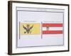 Austrian Flags, from a French Book of Flags, c.1819-null-Framed Giclee Print