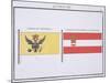 Austrian Flags, from a French Book of Flags, c.1819-null-Mounted Giclee Print