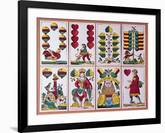 Austrian Fortune-Telling Cards-CM Dixon-Framed Giclee Print