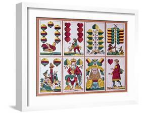 Austrian Fortune-Telling Cards-CM Dixon-Framed Giclee Print