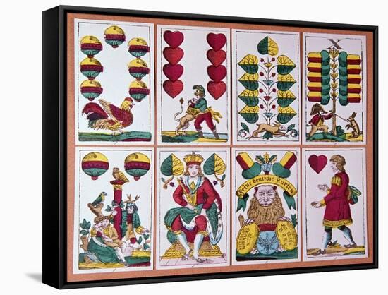Austrian Fortune-Telling Cards-CM Dixon-Framed Stretched Canvas