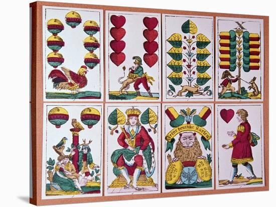 Austrian Fortune-Telling Cards-CM Dixon-Stretched Canvas