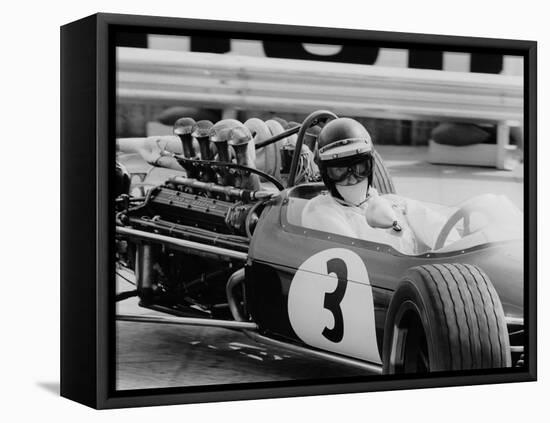 Austrian Pilot Jochen Rindt (1942 - 1970) at Grand Prix of Monaco 1968-null-Framed Stretched Canvas
