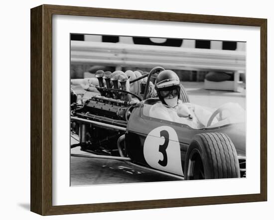 Austrian Pilot Jochen Rindt (1942 - 1970) at Grand Prix of Monaco 1968-null-Framed Photo