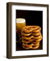 Austrian Prezels, Salted Biscuits and Beer, Austria, Europe-Tondini Nico-Framed Photographic Print