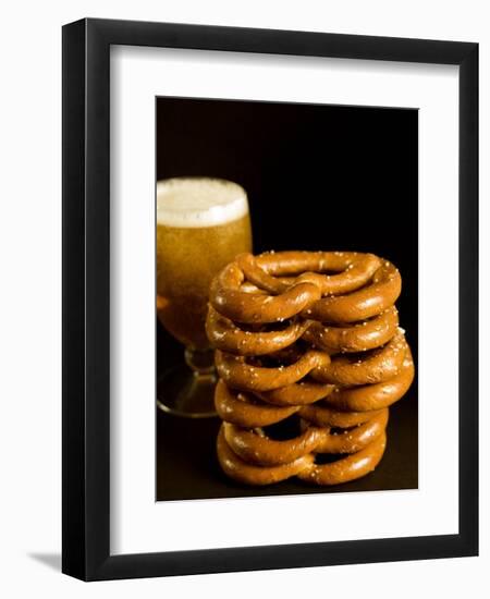 Austrian Prezels, Salted Biscuits and Beer, Austria, Europe-Tondini Nico-Framed Photographic Print