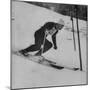 Austrian Skier Toni Sailer Competing During the Winter Olympics-null-Mounted Premium Photographic Print