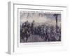 Austrian Soldiers Marching Through the Tyrol, World War I, 1914-Addison Thomas Millar-Framed Giclee Print