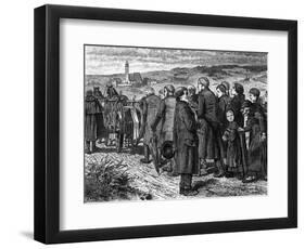 Austrian Village Funeral-null-Framed Art Print