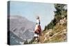 Austrian Woman in Traditional Dress of the Tyrol, 1941-null-Stretched Canvas