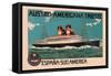 Austro-Americana Trieste Cruise Line-null-Framed Stretched Canvas