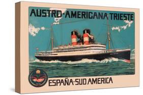 Austro-Americana Trieste Cruise Line-null-Stretched Canvas