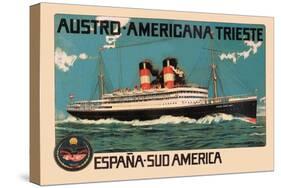 Austro-Americana Trieste Cruise Line-null-Stretched Canvas