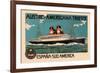 Austro-Americana Trieste Cruise Line-null-Framed Art Print