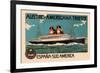 Austro-Americana Trieste Cruise Line-null-Framed Art Print