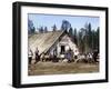 Austro-Hungarian Prisoners of War Near a Barracks, Karelia, Russia, Wwi, 1915-Sergey Mikhaylovich Prokudin-Gorsky-Framed Giclee Print