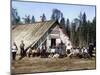 Austro-Hungarian Prisoners of War Near a Barracks, Karelia, Russia, Wwi, 1915-Sergey Mikhaylovich Prokudin-Gorsky-Mounted Giclee Print