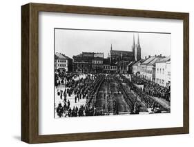 Austro-Hungarian Troops in Formation-null-Framed Photographic Print