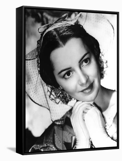 Autant en emporte le vent GONE WITH THE WIND by VictorFleming with Olivia by Havilland, 1939 (b/w p-null-Framed Stretched Canvas