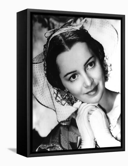 Autant en emporte le vent GONE WITH THE WIND by VictorFleming with Olivia by Havilland, 1939 (b/w p-null-Framed Stretched Canvas