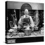 Author and Top Chef James A. Beard in Kitchen Creating Light Trails Al a Picasso-Arthur Schatz-Stretched Canvas