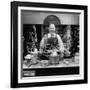 Author and Top Chef James A. Beard in Kitchen Creating Light Trails Al a Picasso-Arthur Schatz-Framed Premium Photographic Print