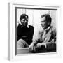 Author Christopher Isherwood Speaking with Fellow Author Aldous Huxley-null-Framed Premium Photographic Print