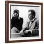 Author Christopher Isherwood Speaking with Fellow Author Aldous Huxley-null-Framed Premium Photographic Print