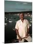 Author Ernest Hemingway at Cuban Fishing Village Like the One in Book "The Old Man and the Sea"-Alfred Eisenstaedt-Mounted Premium Photographic Print