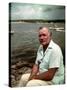 Author Ernest Hemingway at Cuban Fishing Village Like the One in Book "The Old Man and the Sea"-Alfred Eisenstaedt-Stretched Canvas