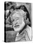 Author Ernest Hemingway Covering Bullfight Rivalry of Spanish Matadors Ordonez and Dominguin-Loomis Dean-Stretched Canvas