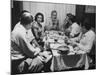 Author, Ernest Hemingway During Visit with Bullfighter Antonio Ordonez-Loomis Dean-Mounted Premium Photographic Print