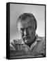 Author Ernest Hemingway in Fishing Village-Alfred Eisenstaedt-Framed Stretched Canvas