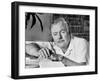 Author Ernest Hemingway in Fishing Village-Alfred Eisenstaedt-Framed Premium Photographic Print