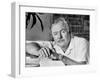 Author Ernest Hemingway in Fishing Village-Alfred Eisenstaedt-Framed Premium Photographic Print