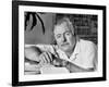 Author Ernest Hemingway in Fishing Village-Alfred Eisenstaedt-Framed Premium Photographic Print