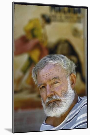 Author Ernest Hemingway Near Malaga, Spain Where He Wrote "The Dangerous Summer"-Loomis Dean-Mounted Photographic Print