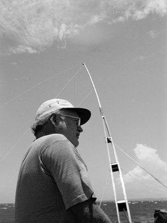 Author Ernest Hemingway Participating in a Cuban Fishing Tournament'  Premium Photographic Print - Alfred Eisenstaedt | AllPosters.com