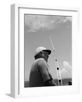 Author Ernest Hemingway Participating in a Cuban Fishing Tournament-Alfred Eisenstaedt-Framed Premium Photographic Print