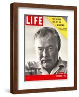 Author Ernest Hemingway Taken, September 1, 1952-Alfred Eisenstaedt-Framed Photographic Print