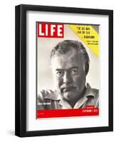 Author Ernest Hemingway Taken, September 1, 1952-Alfred Eisenstaedt-Framed Photographic Print