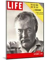 Author Ernest Hemingway Taken, September 1, 1952-Alfred Eisenstaedt-Mounted Photographic Print