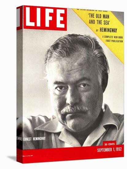 Author Ernest Hemingway Taken, September 1, 1952-Alfred Eisenstaedt-Stretched Canvas