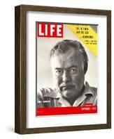 Author Ernest Hemingway Taken, September 1, 1952-Alfred Eisenstaedt-Framed Photographic Print