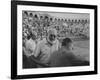 Author Ernest Hemingway with Friend at Spanish Toreadors-Loomis Dean-Framed Premium Photographic Print