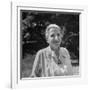 Author Gertrude Stein Outdoors Alone-Carl Mydans-Framed Premium Photographic Print