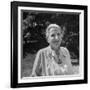 Author Gertrude Stein Outdoors Alone-Carl Mydans-Framed Premium Photographic Print